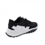 ⁦حذاء فاشن سبورت برباط للرجال لون أسود ونعل أبيض⁩ - الصورة ⁦5⁩