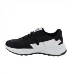 ⁦حذاء فاشن سبورت برباط للرجال لون أسود ونعل أبيض⁩ - الصورة ⁦6⁩