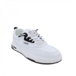 ⁦حذاء فاشن ابيض واسود مع رباط وهمي للرجال⁩ - الصورة ⁦2⁩