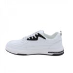 ⁦حذاء فاشن ابيض واسود مع رباط وهمي للرجال⁩ - الصورة ⁦5⁩