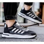 حذاء فاشن للرجال لون أسود وأبيض