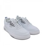 حذاء فاشن سبورت برباط للرجال لون أبيض ورمادي