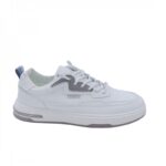 ⁦حذاء فاشن سبورت برباط للرجال لون أبيض ورمادي⁩ - الصورة ⁦3⁩