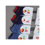 ⁦جوارب ولادي قصيرة الطول بتصميم نقشات (12 زوج) للاطفال بألوان متعددة⁩ - الصورة ⁦4⁩