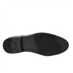 ⁦حذاء جلد طبيعي برباط للرجال لون أسود⁩ - الصورة ⁦6⁩