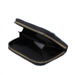 ⁦جزدان ستاتي حقيبة ستاتية سحاب واحد من الستانلس ستيل- مناسب لوضع بطاقات العمل والنقود-  لون أزرق⁩ - الصورة ⁦3⁩