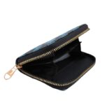 ⁦جزدان ستاتي حقيبة ستاتية سحاب واحد من الستانلس ستيل- مناسب لوضع بطاقات العمل والنقود-  لون أزرق⁩ - الصورة ⁦4⁩