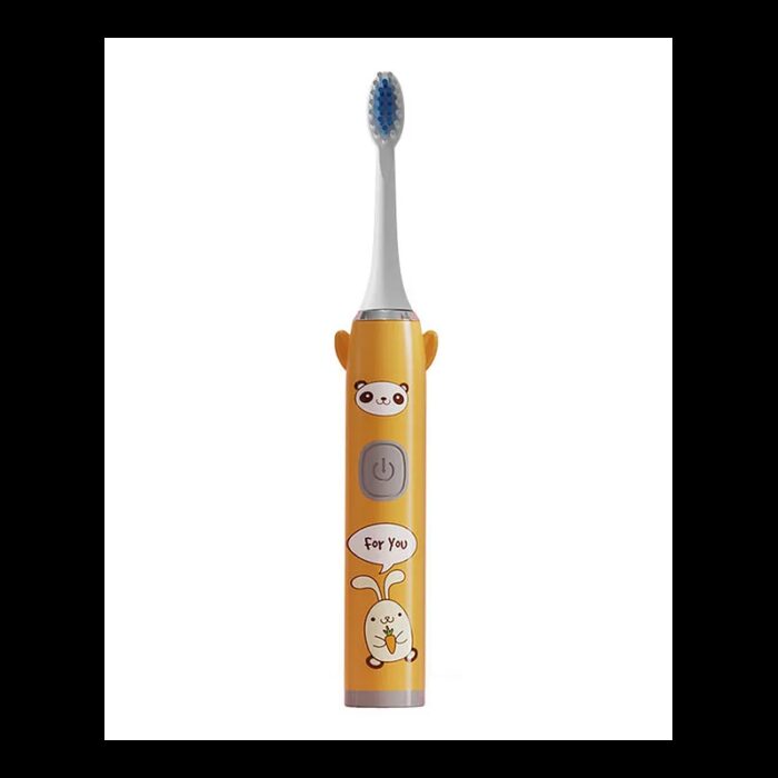 ⁦فرشاة أسنان الكترونية تعمل على الشحن للأطفال لون برتقالي⁩ - الصورة ⁦1⁩