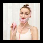 مشد وقناع الوجه والفك لون زهري