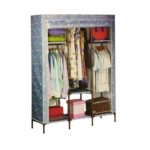 خزانة ملابس قماش قابل للتركيب حجم كبير 180×50×150 سم