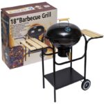 ⁦كانون أمريكي بتصميم مميز للشوي مع ارجل متجركه لون اسود⁩ - الصورة ⁦2⁩