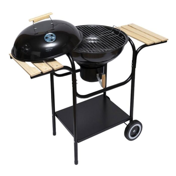 ⁦كانون أمريكي بتصميم مميز للشوي مع ارجل متجركه لون اسود⁩ - الصورة ⁦3⁩