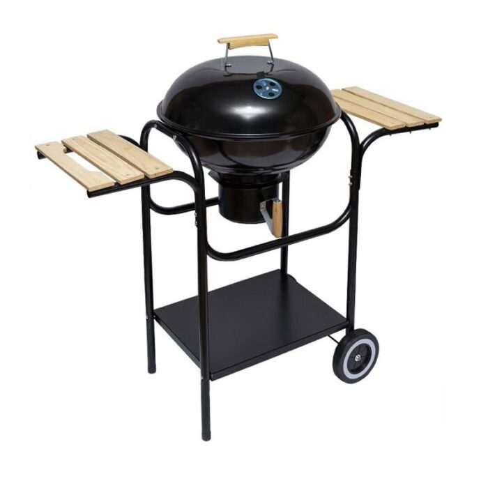 ⁦كانون أمريكي بتصميم مميز للشوي مع ارجل متجركه لون اسود⁩ - الصورة ⁦4⁩