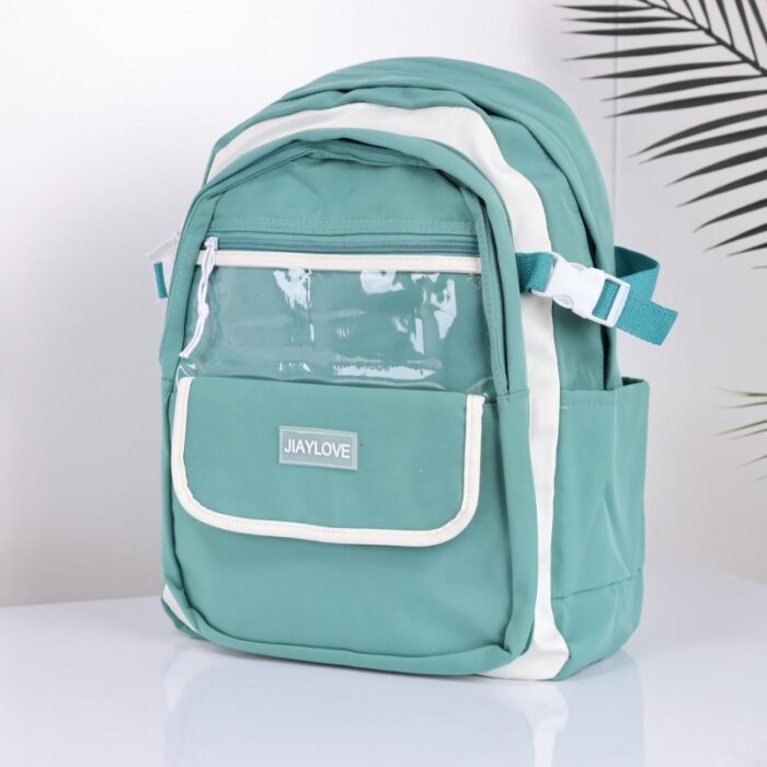 1033754360_67dc79af2aacd حقيبة مدرسية حجم 16 انش لون فستقي - الصورة 1