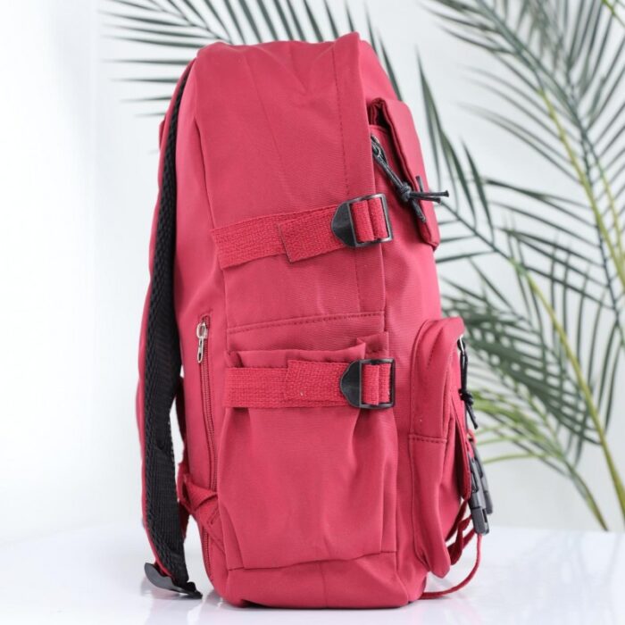 1033754380_67dc79d6182ed حقيبة مدرسية حجم 16 انش لون أحمر - الصورة 1