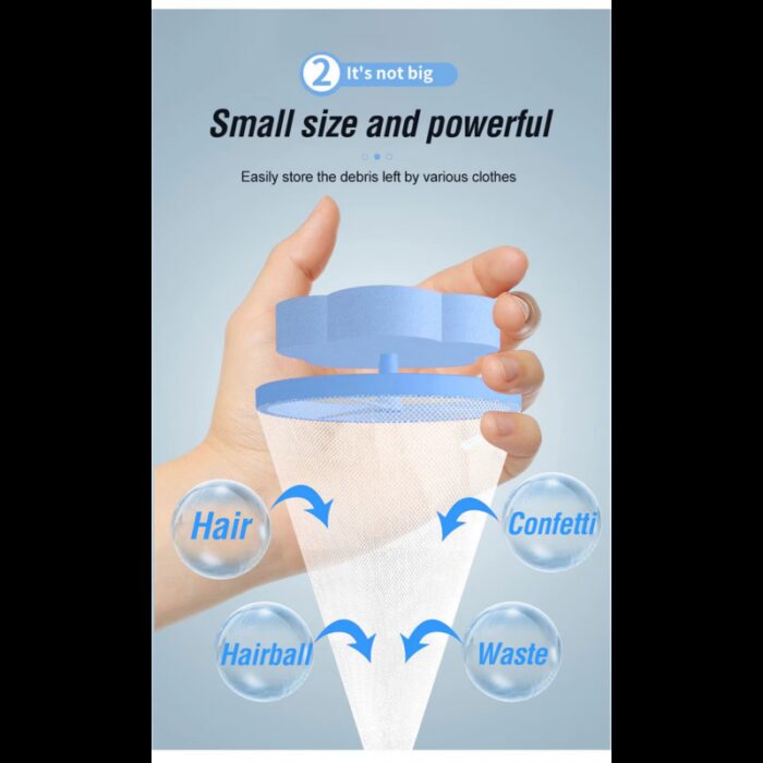 ⁦أداة  تصفية وإزالة الوبر والشعر للغسالات قطعة واحدة⁩ - الصورة ⁦6⁩