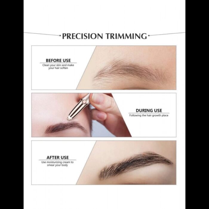 ⁦قلم ازالة الشعر ورسم وترتيب الحواجب يعمل بالشحن⁩ - الصورة ⁦2⁩