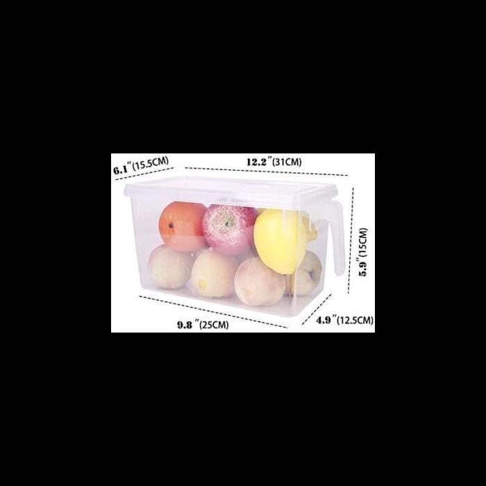 ⁦تبروير ثلاجه شفاف مع يد و غطاء حجم كبير 2221⁩ - الصورة ⁦2⁩