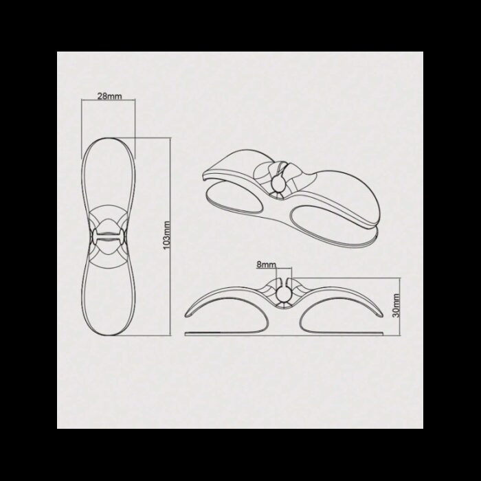 ⁦حامل ومنظم أسلاك ذاتي اللصق⁩ - الصورة ⁦3⁩
