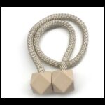 ⁦مرابط ستائر مغناطيسية سداسية الاضلاع من الخلف (قطعتين⁩ - الصورة ⁦3⁩