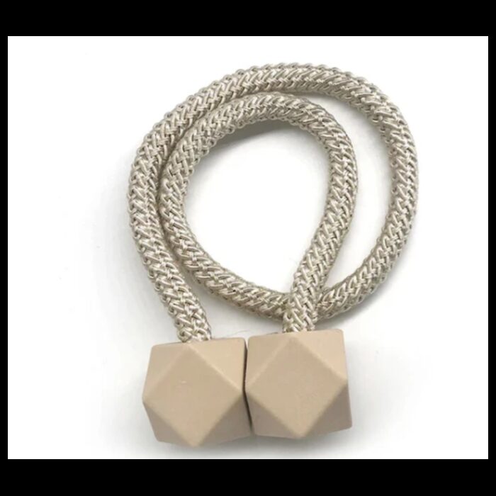 ⁦مرابط ستائر مغناطيسية سداسية الاضلاع من الخلف (قطعتين⁩ - الصورة ⁦3⁩