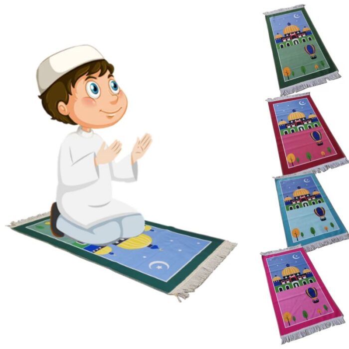 ⁦سجادة صلاة للأطفال حجم 90×48 سم بألوان متعددة⁩ - الصورة ⁦8⁩