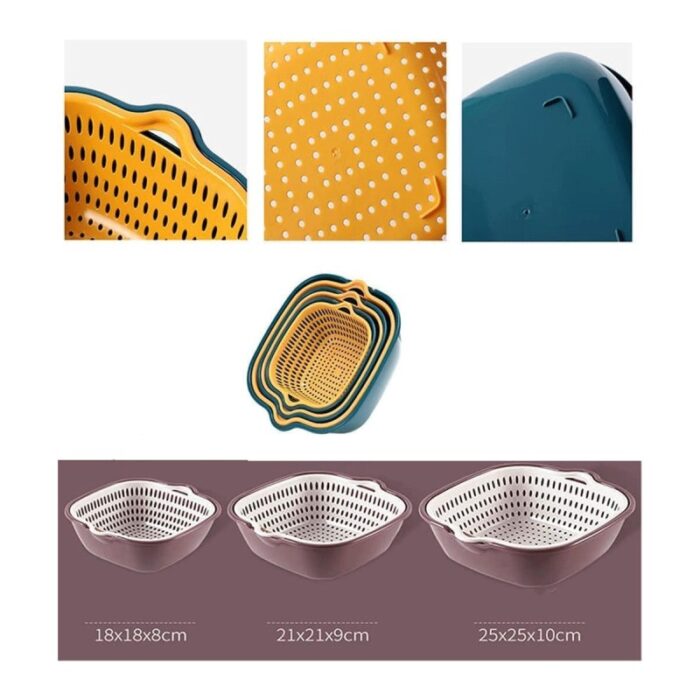 ⁦طقم مصافي بلاستيك 6 قطع⁩ - الصورة ⁦5⁩