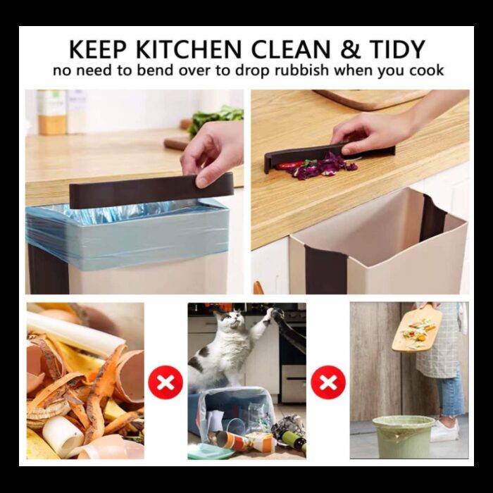 ⁦سلة مهملات تعليق قابلة للطي⁩ - الصورة ⁦3⁩