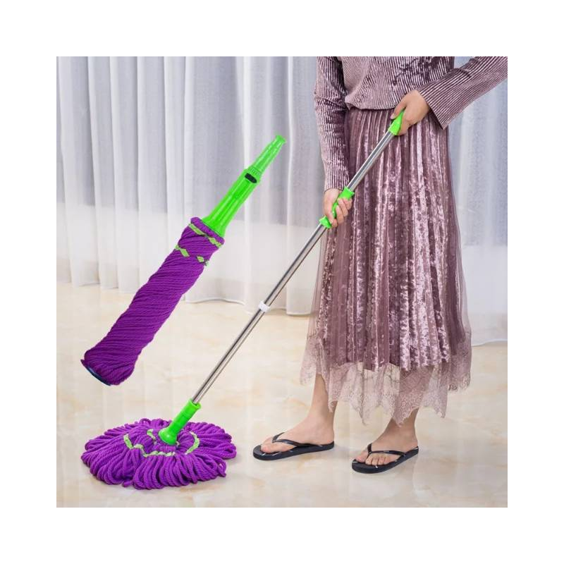 ⁦ممسحة دوارة قابلة للاستبدال 360 درجة مع عصا⁩ - الصورة ⁦1⁩