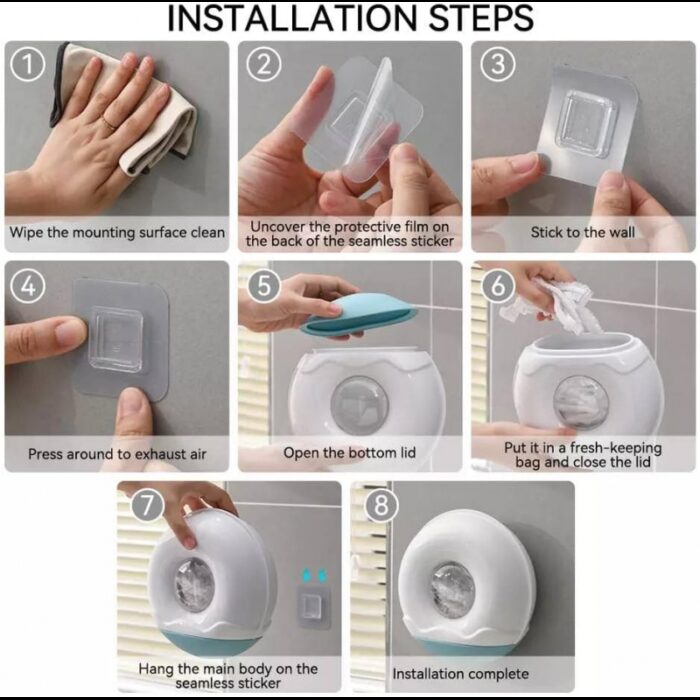 ⁦منظم اكياس تغليف + عدد 100 كيس تغليف⁩ - الصورة ⁦4⁩