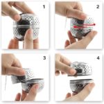 ⁦مصفاية طابة ستانلس حجم كبير 2132⁩ - الصورة ⁦4⁩