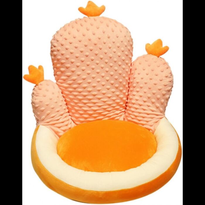 ⁦كرسي اطفال محشو بتصميم الصبار بألوان متعددة⁩ - الصورة ⁦3⁩