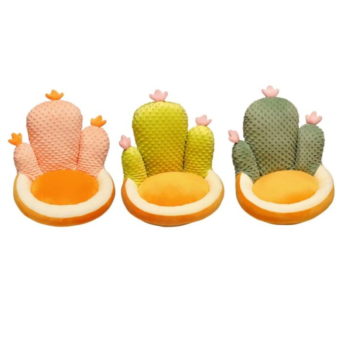 ⁦كرسي اطفال محشو بتصميم الصبار بألوان متعددة⁩ - الصورة ⁦10⁩