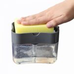 ⁦ليفة مع قاعدة بلاستيك موزع للصابون⁩ - الصورة ⁦2⁩