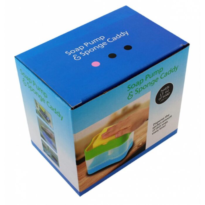 ⁦ليفة مع قاعدة بلاستيك موزع للصابون⁩ - الصورة ⁦3⁩