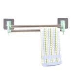 ⁦علاقة وحامل عامودين ستانلس ذاتي اللصق⁩ - الصورة ⁦2⁩