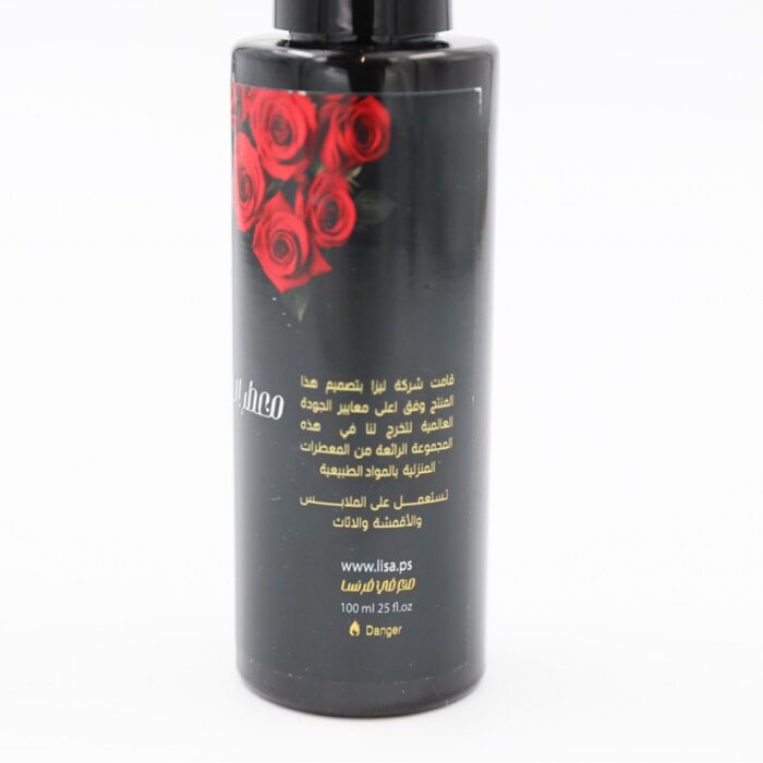 ⁦معطر جو وملايس وأقمشة وأثاث من ليزا برائحة الورد الجوري حجم 100 مل⁩ - الصورة ⁦3⁩