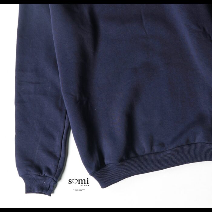 ⁦بلوزة فوتر بأكمام طويلة للرجال لون كحلي⁩ - الصورة ⁦3⁩