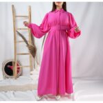 ⁦فستان صيفي للنساء لون فوشي⁩ - الصورة ⁦2⁩