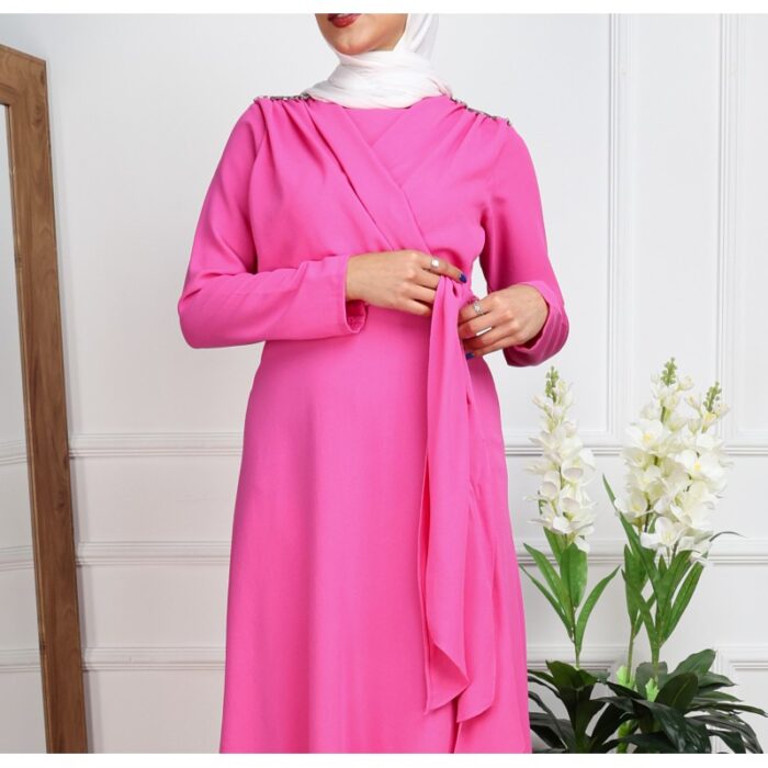 1033754621_67dc7b7441d6c فستان صيفي للنساء لون فوشي - الصورة 1