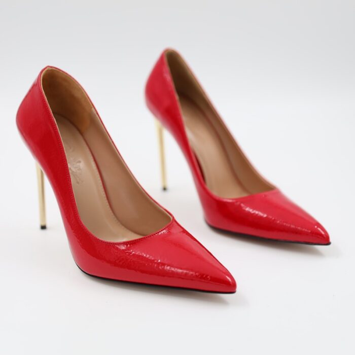 1033754634_67dc7bb1e8723 كندرة كعب عالي مسمار للنساء لون أحمر - الصورة 1