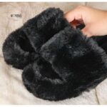 ⁦شبشب فرو مفتوح للنساء لون أسود⁩ - الصورة ⁦6⁩