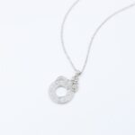 ⁦سلسال فضي بتصميم قل مع سورة الفلق لون أبيض⁩ - الصورة ⁦3⁩