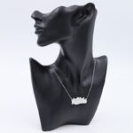 سلسال فضي بتصميم بتصميم ما شاء الله لون أبيض