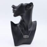 سلسال فضي بتصميم ما شاءالله لون أسود