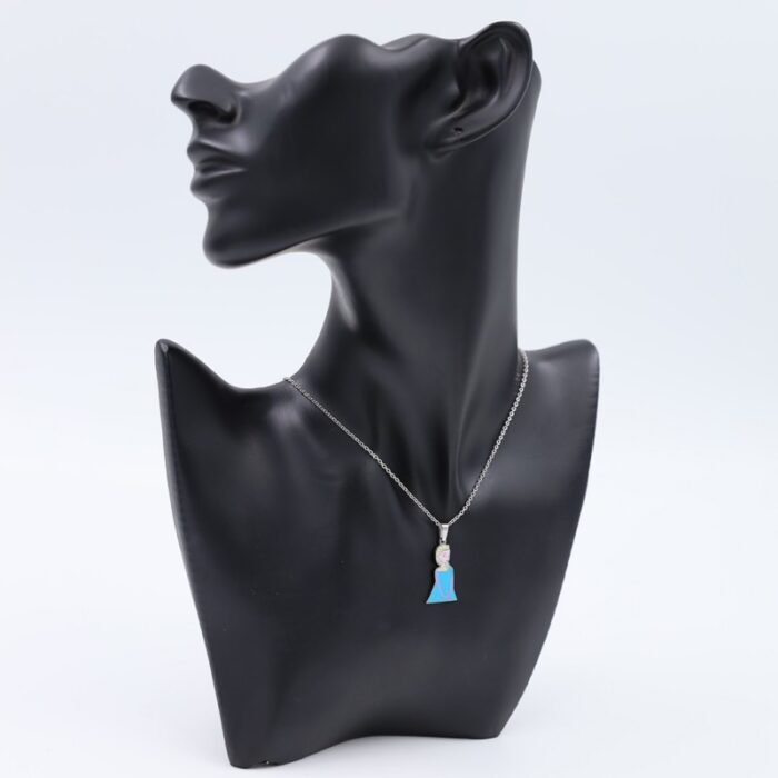 1033754755_67dc7ca3d5b06 سلسال فضي للأطفال بتصميم ساندريلا - الصورة 1