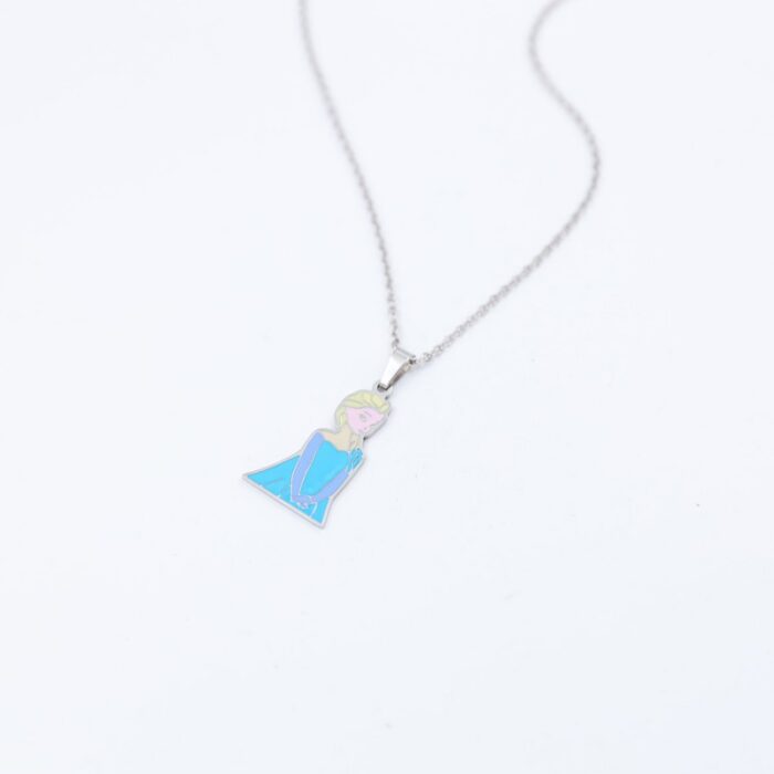 ⁦سلسال فضي للأطفال بتصميم ساندريلا⁩ - الصورة ⁦3⁩