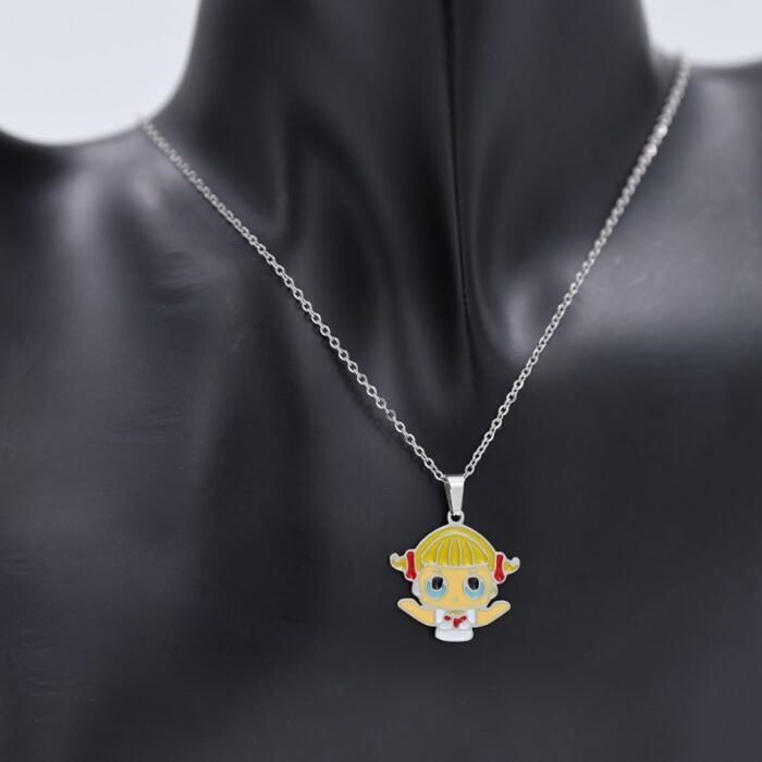 ⁦سلسال فضي للأطفال بتصميم بنت⁩ - الصورة ⁦2⁩