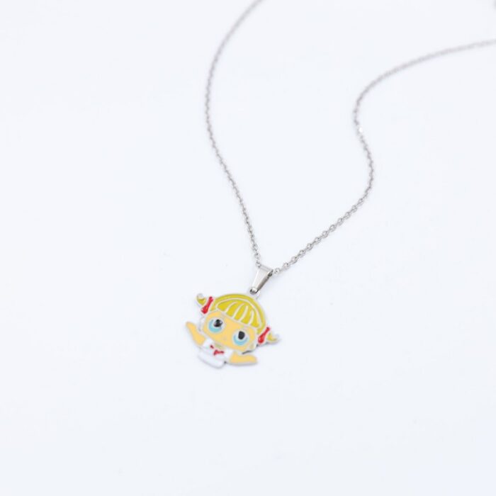 ⁦سلسال فضي للأطفال بتصميم بنت⁩ - الصورة ⁦3⁩