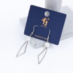 حلق فضي بتصميم خارطة فلسطين مع لولو